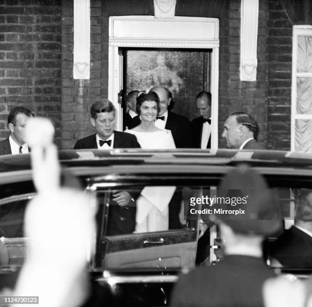 Second day of the private visit to London of American President John F Kennedy and the First Lady Jacqueline Kennedy for the christening ceremony of...