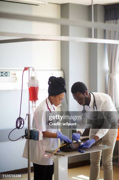 Pvsgb Injection Students Practising Iv Injection On A Phlebotomy Venipuncture Practise ...
