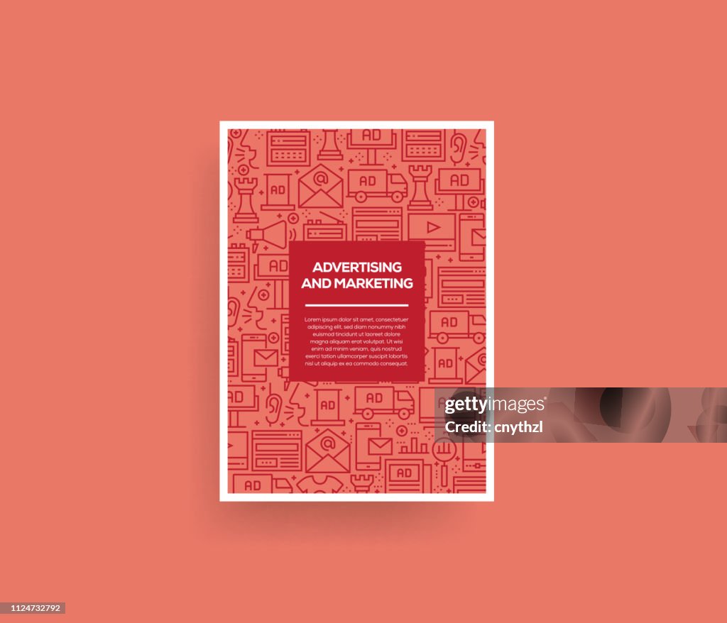 Pattern For Advertisement Vector Set Of Design Templates And Elements For Advertising And ...