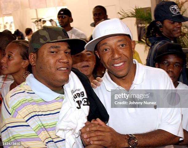 Creg G and Russell Simmons during 2005 Magic Convention - Fall Season - Day 2 - Celebrity Sighting at Las Vages Convention Center in Las Vages,...