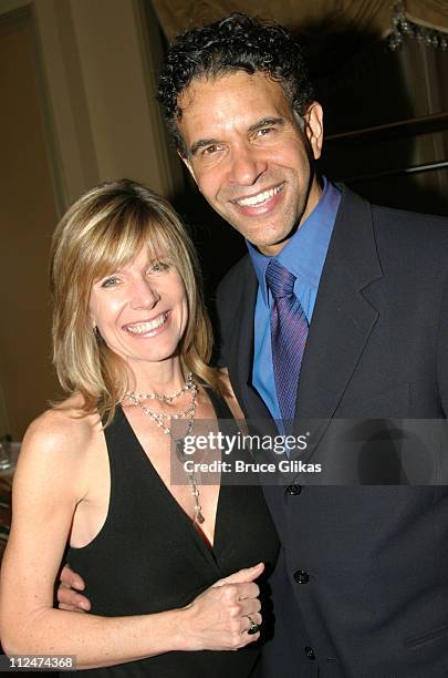 Debby Boone and Brian Stokes Mitchell during Brian Stokes Mitchell Greets Guests at His Show "Love/Life" at Feinstein's at The Regency Hotel in New...