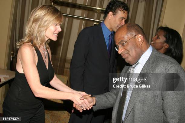 Debby Boone and Al Roker during Brian Stokes Mitchell Greets Guests at His Show "Love/Life" at Feinstein's at The Regency Hotel in New York City, New...