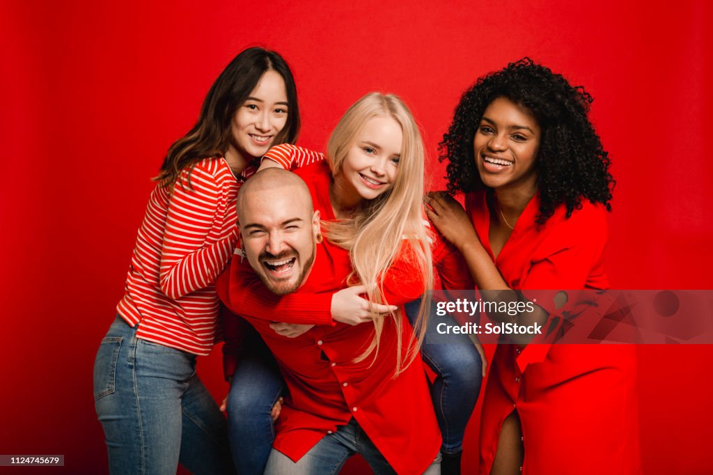 Friends Support Fun Fun With Friends High-Res Stock Photo - Getty Images