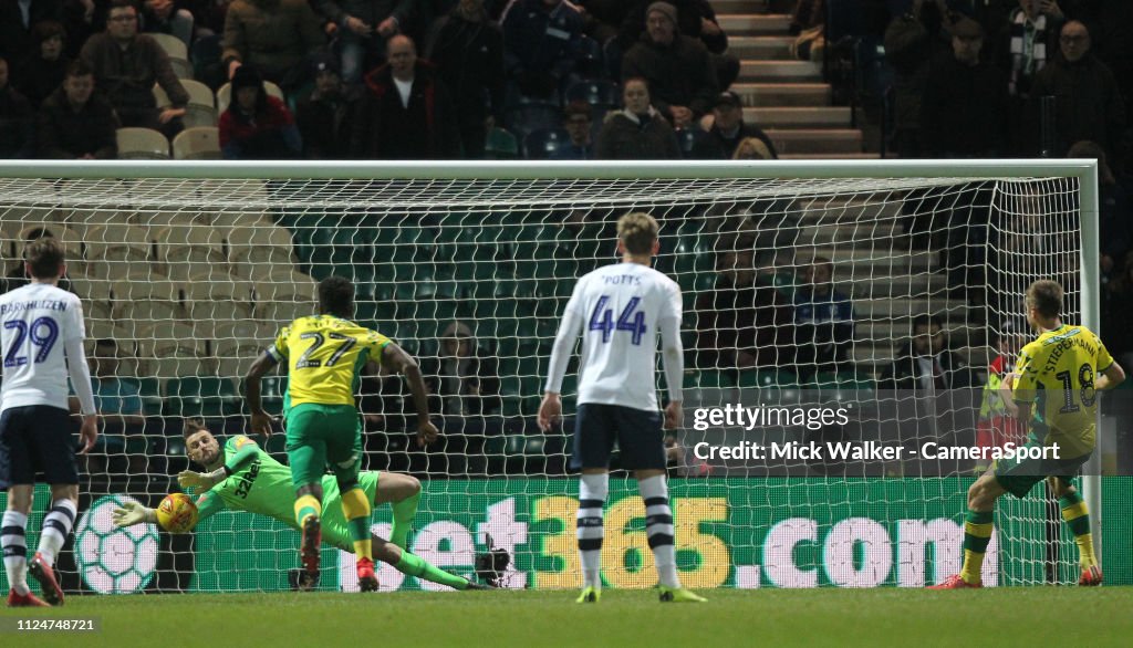 Preston North End v Norwich City - Sky Bet Championship