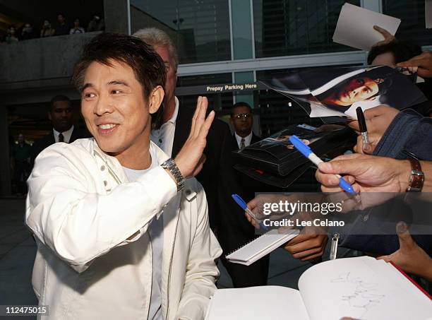 Jet Li during "Hero" Los Angeles Premiere - Red Carpet at ArcLight Cinemas in Hollywood, California, United States.