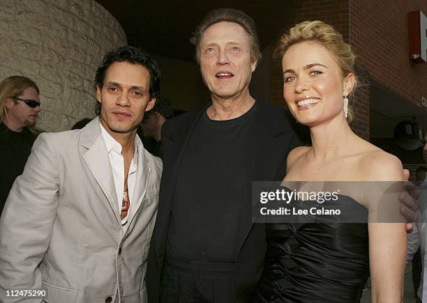 Marc Anthony, Christopher Walken and Radha Mitchell