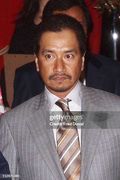 King Tuanku Mizan Zainal Abidin of Malaysia attends the launch ceremony for an in-store promotion of Malaysian craft at Harrods on February 26, 2009...