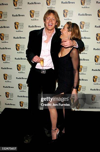 Kris Marshall and Amanda Donohoe during 50th Annual BAFTA Television Awards - Press Room at Grosvenor House in London, United Kingdom.