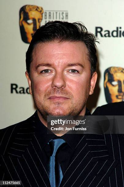 Ricky Gervais, winner of Best Comedy Performance and Best Situation Comedy BAFTAs for "The Office"