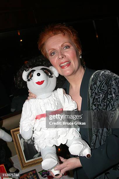 Maureen McGovern and her "Mabel" bear from "Pirates of Penzance"