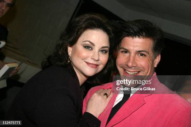 Delta Burke with Bryan Batt, host during Broadway Cares / Equity Fights AIDS - Broadway Bears 2005 Auction at B.B. King Blues Club in New York City,...