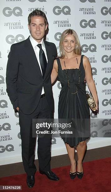 Jamie Redknapp and Louise Redknapp during 2005 GQ Men of the Year Awards - Inside Arrivals at Royal Opera House in London, Great Britain.