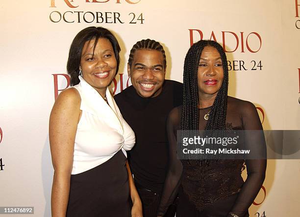 April Gooding, Omar Gooding and Shirley Gooding during "Radio" Premiere - Red Carpet at Academy of Motion Pictures Arts and Sciences in Beverly...