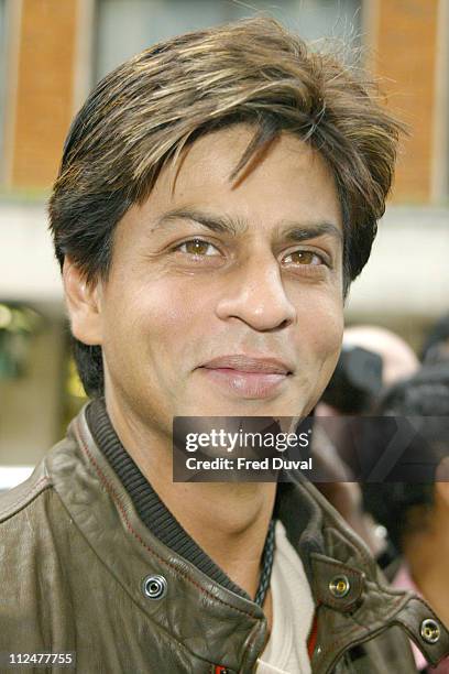 Shah Rukh Khan during Bollywood Stars Promote Temptation 2004 at Washington Hotel in London, Great Britain.