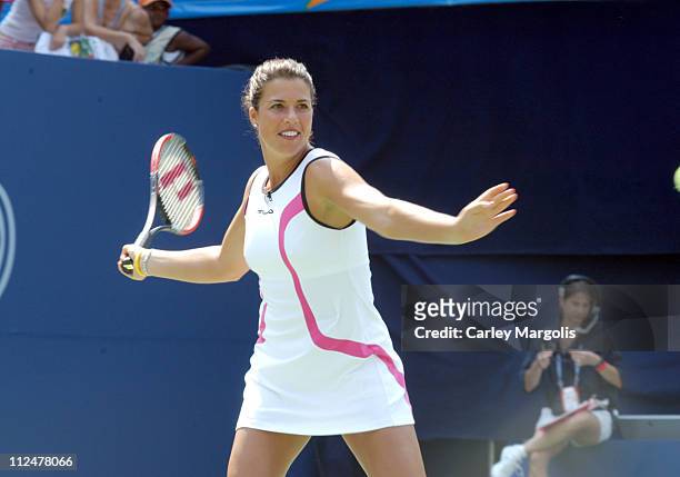 Jennifer Capriati during 2004 U.S. Open - Arthur Ashe Kids' Day at Arthur Ashe Tennis Stadium in New York City, New York, United States.