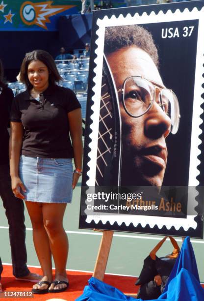 Camera Ashe during 2004 U.S. Open - Arthur Ashe Kids' Day at Arthur Ashe Tennis Stadium in New York City, New York, United States.