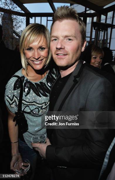 Jenni Falconer and James Midgley attend the Sanctum Soho Hotel Launch Party at the Sanctum Soho Hotel on April 23, 2009 in London, England.