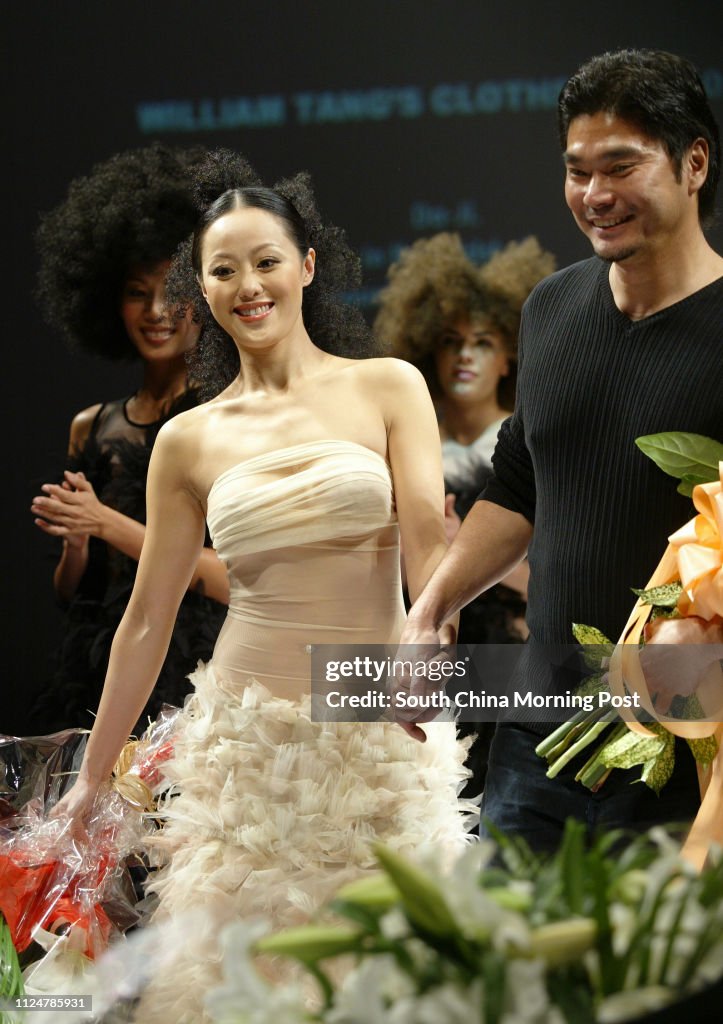 Teresa Cheung Siuwai in William Tang's fashion show at HKCEC, Wan