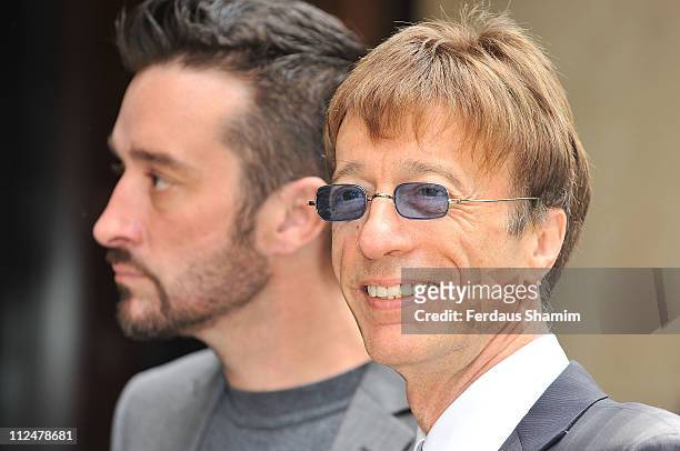 Robin Gibb attends the Ivor Novello Awards at Grosvenor House, on May 21, 2009 in London, England.