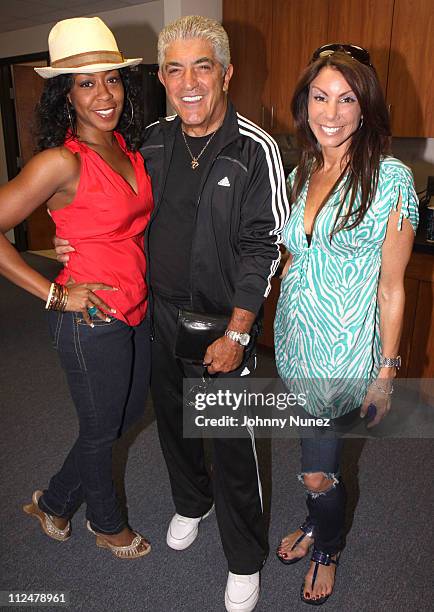 Tashina Arnold, Frank Vincent and Danielle Staub attend the 2009 Atlantic League All-Star Game and the Hot 97 vs. KISS-FM Celebrity Softball Showdown...