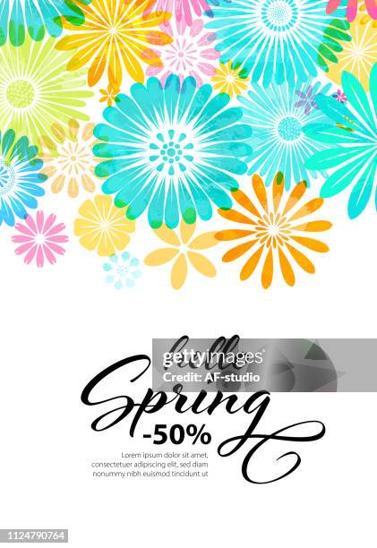 flower background - gerbera daisy stock illustrations