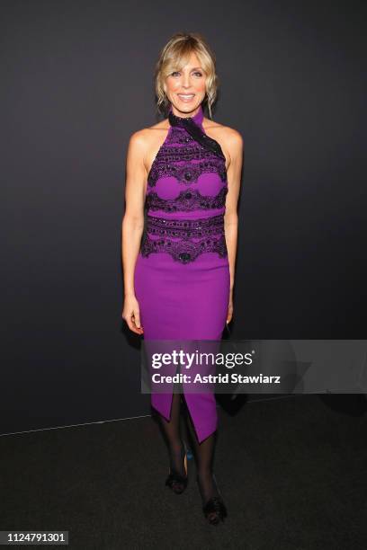 Marla Maples poses backstage for Zang Toi fashion show during New York Fashion Week: The Shows at Gallery II at Spring Studios on February 13, 2019...