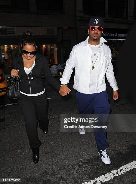 Christina Milian and Terius Nash aka 'The Dream' seen on the Streets of Manhattan on August 28, 2009 in New York City.