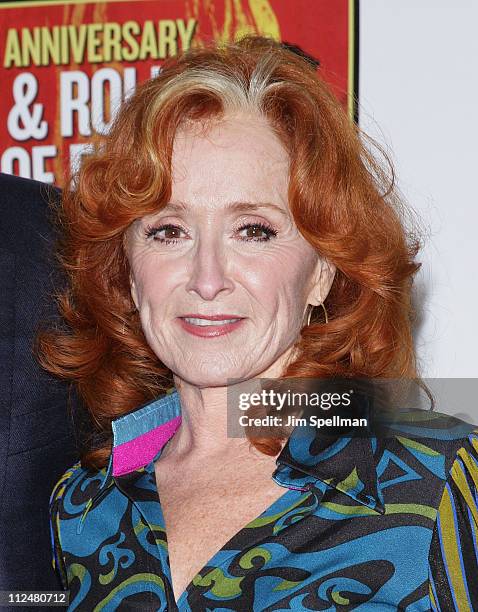 Bonnie Raitt attends the 25th Anniversary Rock & Roll Hall of Fame Concert at Madison Square Garden on October 29, 2009 in New York City.