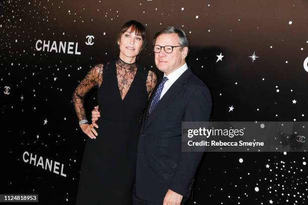 Tamara Mellon and Michael Ovitz attend the Museum of Modern Art Film Benefit Presented by Chanel: A Tribute to"Martin Scorsese at the Museum of...