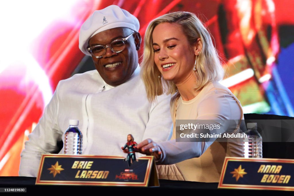 Captain Marvel Talent Tour Press Conference