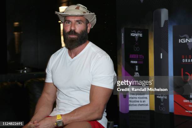 Dan Bilzerian attends Ignite's Angels and Devils Pre-Valentine's Day Party on February 13, 2019 in Bel Air, California.