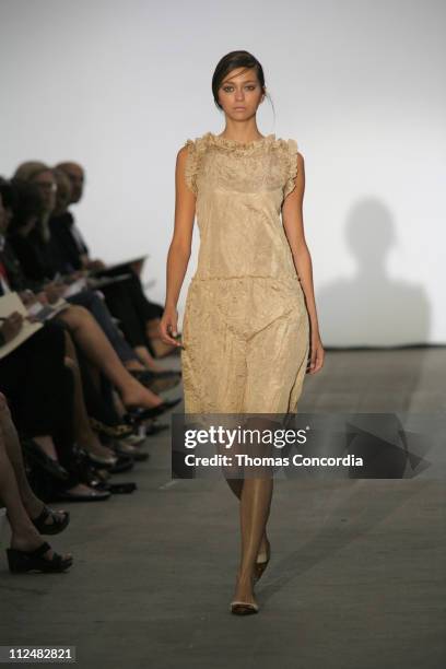 Morgane Dubled wearing Behnaz Sarafpour Spring 2007