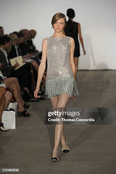 Vlada Roslyakova wearing Behnaz Sarafpour Spring 2007