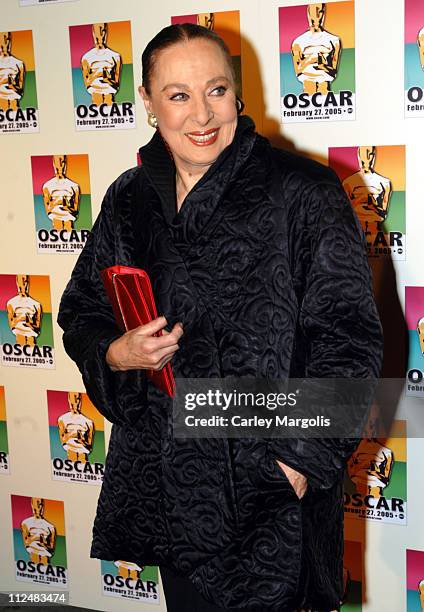 Rita Gam during Official 2005 Academy of Motion Picture Arts & Sciences Oscar Night Party at Gabriel's at Gabriel's Restaurant and Bar in New York...