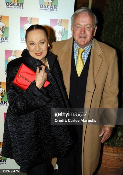 Rita Gam and Michael Frasier during Official 2005 Academy of Motion Picture Arts & Sciences Oscar Night Party at Gabriel's at Gabriel's Restaurant...
