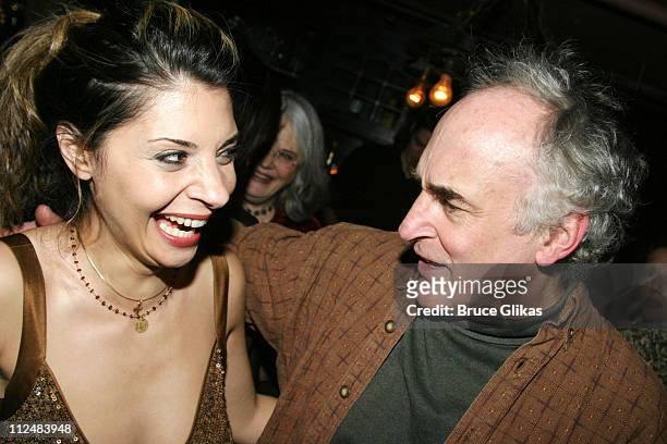 Callie Thorne and Jeffrey DeMunn during Opening Night Party for LAByrinth Theater Company's "The Last Days of Judas Iscariot" at Marion's Continental...