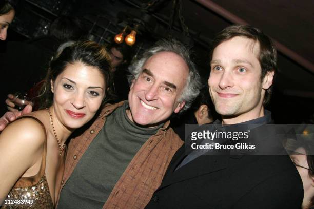 Callie Thorne, Jeffrey DeMunn and Kohl Sudduth during Opening Night Party for LAByrinth Theater Company's "The Last Days of Judas Iscariot" at...