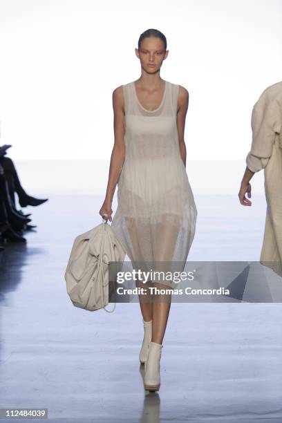 Michaela Kocianova wearing Calvin Klein Spring 2007