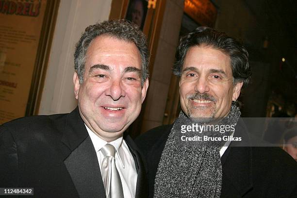 Marty Bell, producer and Chris Sarandon during "Dirty Rotten Scoundrels" Broadway Opening Night at The Imperial Theater in New York City, New York,...
