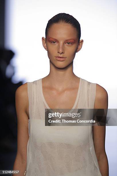 Michaela Kocianova wearing Calvin Klein Spring 2007