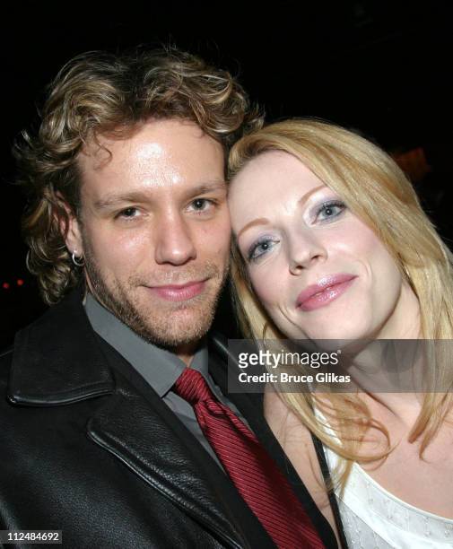 Adam Pascal and Sherie Rene Scott, former "RENT" and "Aida" co-stars