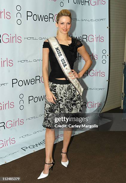 Shandi Finnessey, Miss USA 2004 during MTV's "PoweR Girls" Premiere Party at Gansvoort Hotel in New York City, New York, United States.