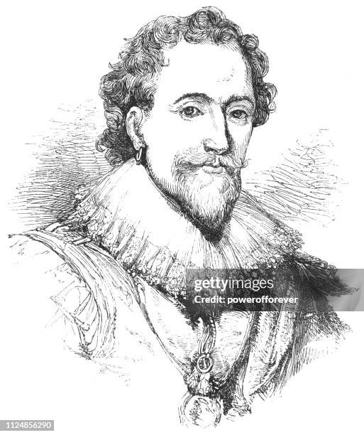 william herbert, 3rd earl of pembroke - 17th century - earl stock illustrations