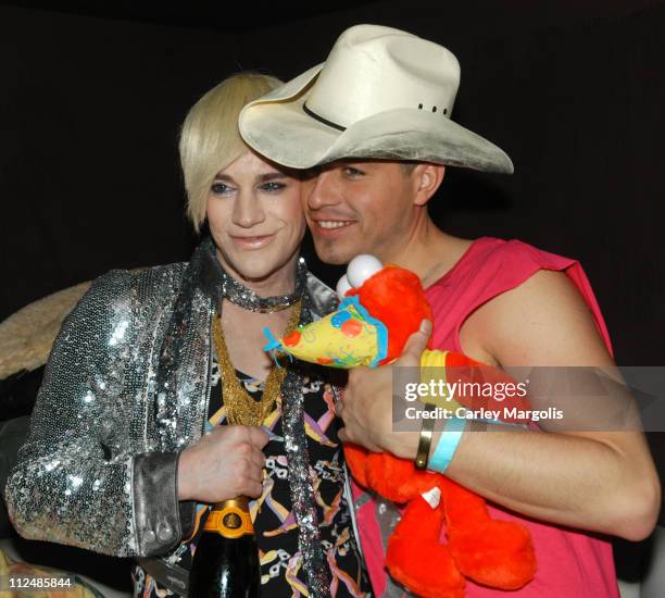 Richie Rich and Traver Rains of Heatherette during Heatherette Birthday Party - March 11, 2005 at Temple in New York City, New York, United States.