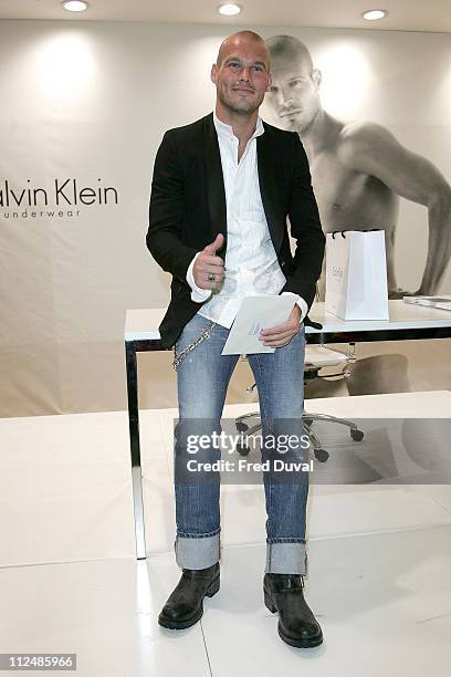 Freddie Ljungberg during Calvin Klein Underwear Launch with Freddie Ljungberg at House of Fraser in London, Great Britain.