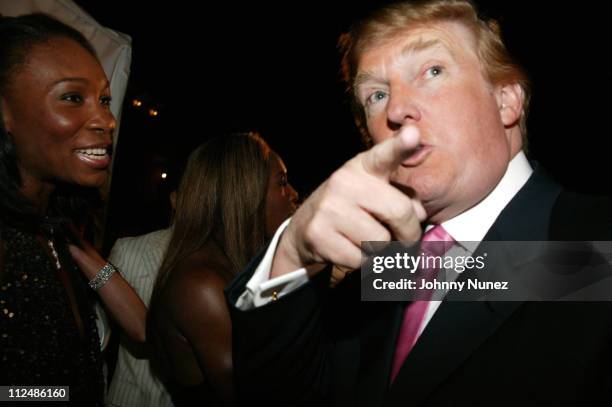 Venus Williams and Donald Trump during "Art for Life" Gala Honoring Sean "P. Diddy" Combs Hosted by Russell Simmons and Kimora Lee Simmons at...