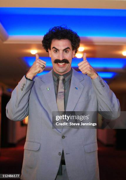 Sacha Baron Cohen as Borat during "Borat" Special Screening for MySpace at AMC Metreon in San Francisco, California, United States.