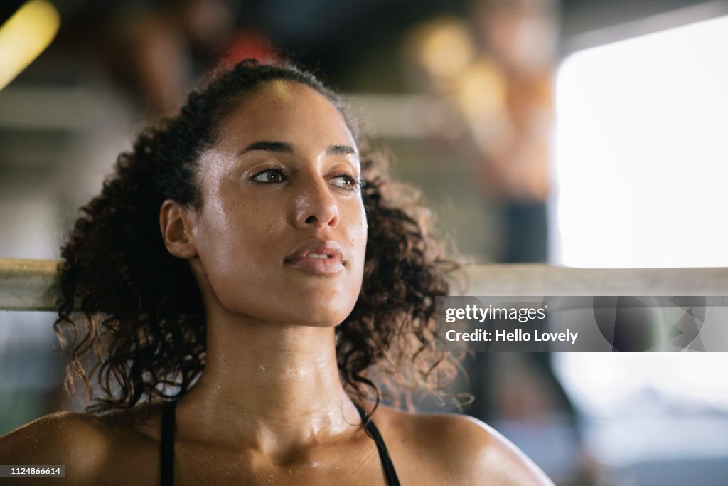 Portrait of young athlete