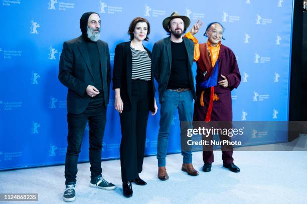 Ilker Abay, Eva-Maria Lemke, Uli M Schueppel and Lama Gelek Ngawang attends the 'The Breath'' photocall during the 69th Berlinale International Film...