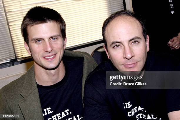 Frederick Weller and Jordan Lage during "Glengarry Glen Ross" Meet the Cast Event - March 15, 2005 at Manhattan Theater Club Rehearsal Studios in New...